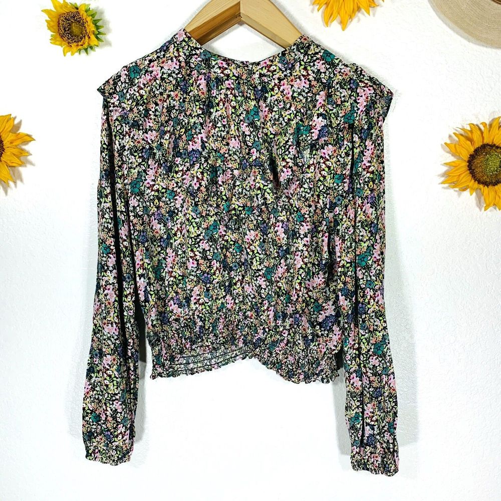 Wild Fable Floral Neon Ruffle Puddle Sleeve Plus Size XXL Women’s